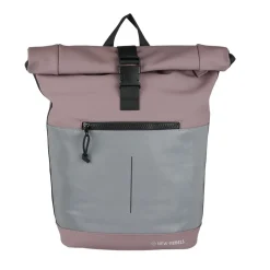New Rebels Bowie New York Oudpaars 21L Rugzak Rolltop Reflectie Waterafstotend Laptop 15.6