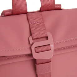 New Rebels Branson Los Angeles Rolltop Backpack Mini 7L Waterafstotende Rugzak PU Blush Roze