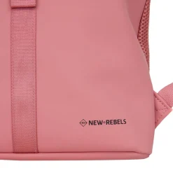 New Rebels Branson Los Angeles Rolltop Backpack Mini 7L Waterafstotende Rugzak PU Blush Roze
