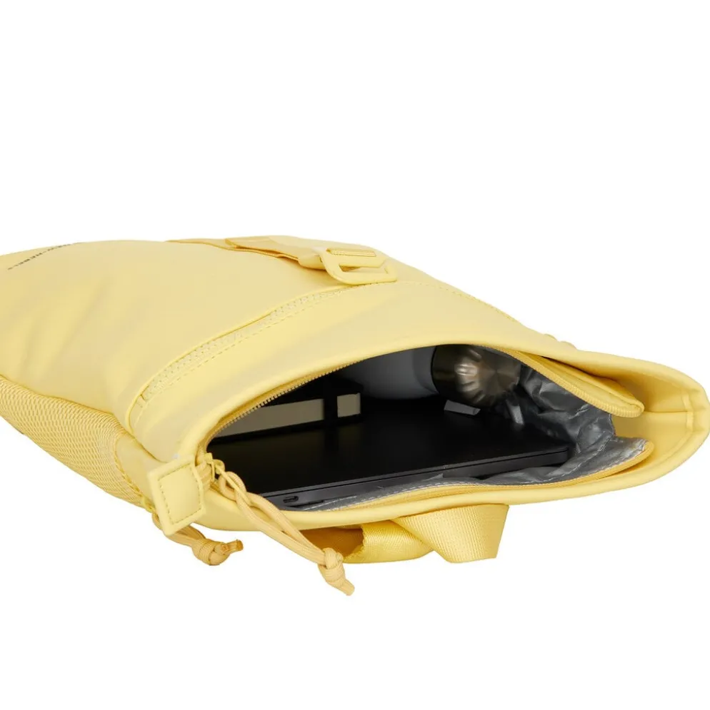 New Rebels Branson Los Angeles Rolltop Backpack Mini 7L Waterafstotende Rugzak PU Butter Yellow