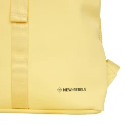 New Rebels Branson Los Angeles Rolltop Backpack Mini 7L Waterafstotende Rugzak PU Butter Yellow