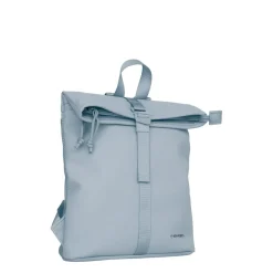 New Rebels Branson Los Angeles Rolltop Backpack Mini 7L Waterafstotende Rugzak PU Lichtblauw