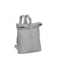 New Rebels Branson Los Angeles Rolltop Backpack Mini 7L Waterafstotende Rugzak van PU Grijs