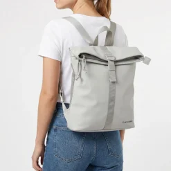New Rebels Branson Los Angeles Rolltop Backpack Mini  7L Waterafstotende Rugzak van PU Grijs