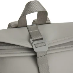 New Rebels Branson Los Angeles Rolltop Backpack Mini  7L Waterafstotende Rugzak van PU Grijs