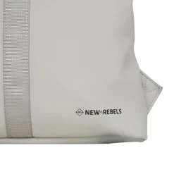 New Rebels Branson Los Angeles Rolltop Backpack Mini  7L Waterafstotende Rugzak van PU Grijs