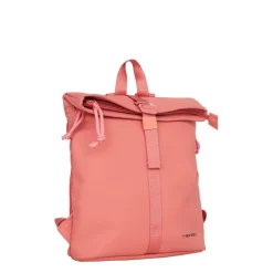 New Rebels Branson Los Angeles Rolltop Backpack Mini 7L Waterafstotende Rugzak PU Coraal