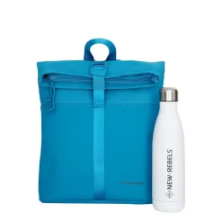 New Rebels Bruce - Los Angeles Rolltop rugzak Mini 7L Turquoise