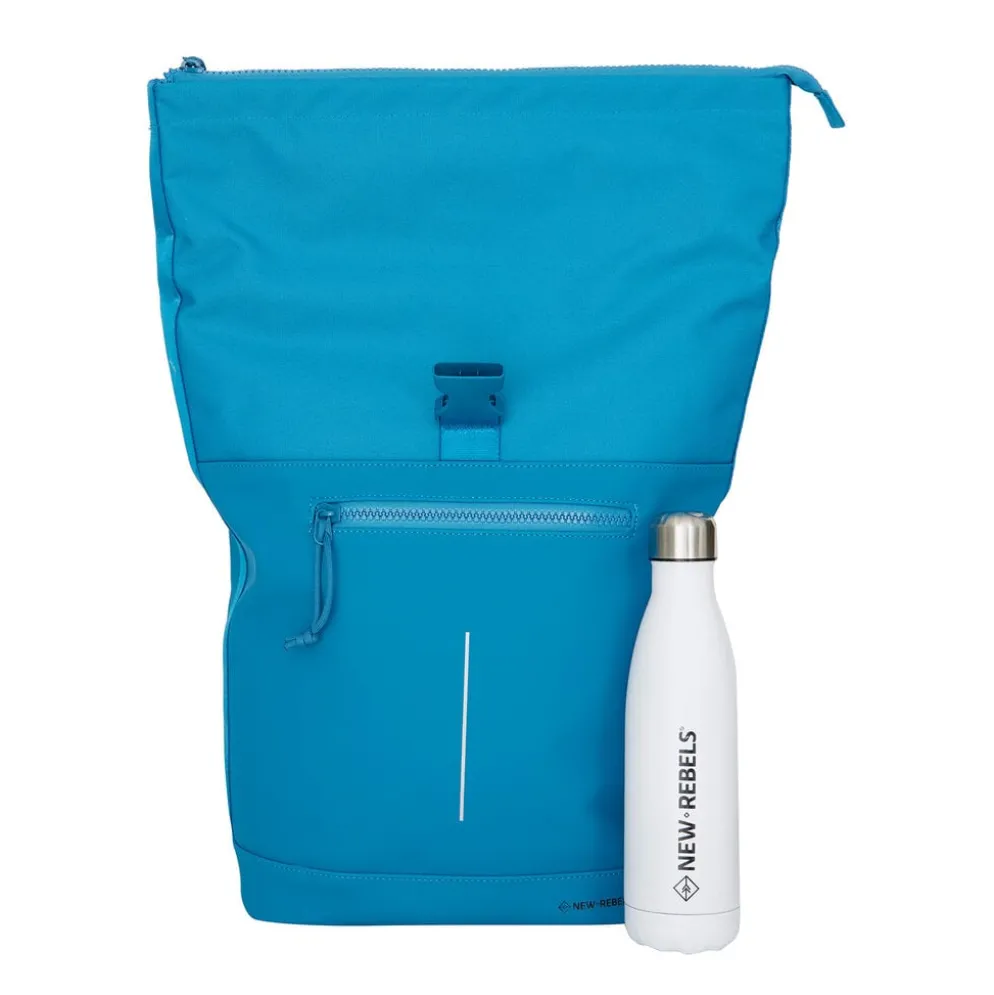 New Rebels Bruce - New York Rolltop Backpack 16L Turquoise