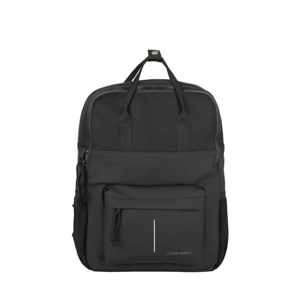 New Rebels Bruce Chicago Zwart 17L Rugzak Waterafstotend Laptop 14"