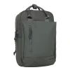New Rebels Bruce Miami Rugzak 9L Waterafstotende Laptop Rugtas 13 inch Schooltas en Werktas van PU Nylon Comfortabel Comp 9L Antracite