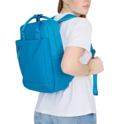 New Rebels Bruce Miami Rugzak 9L Waterafstotende Laptop Rugtas 13 inch Schooltas en Werktas van PU Nylon Comfortabel Comp 9L Turquoise