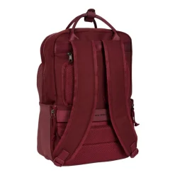 New Rebels Bruce  Milwaukee Burgundy 18L Rugzak Waterafstotend Laptop 15.6"