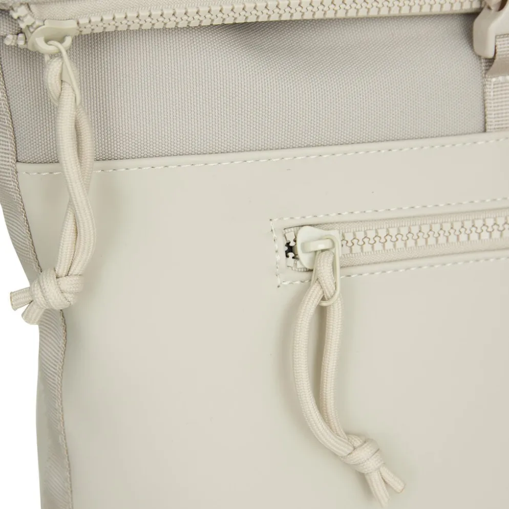 New Rebels Bruce New York Beige 21L Rolltop Rugzak Waterafstotend Laptop 15.6"
