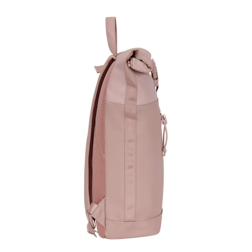 New Rebels Bruce New York Oudroze 21L Rolltop Rugzak Waterafstotend Laptop 15.6"