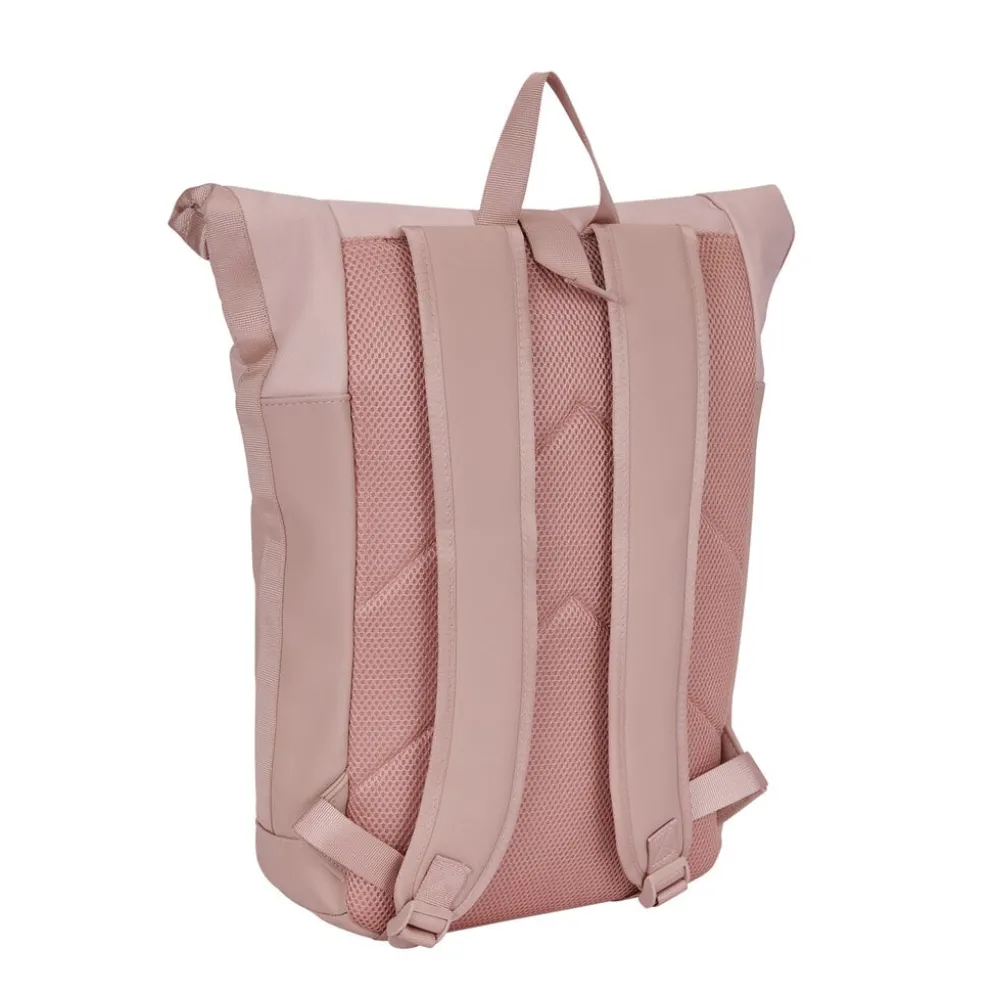 New Rebels Bruce New York Oudroze 21L Rolltop Rugzak Waterafstotend Laptop 15.6"