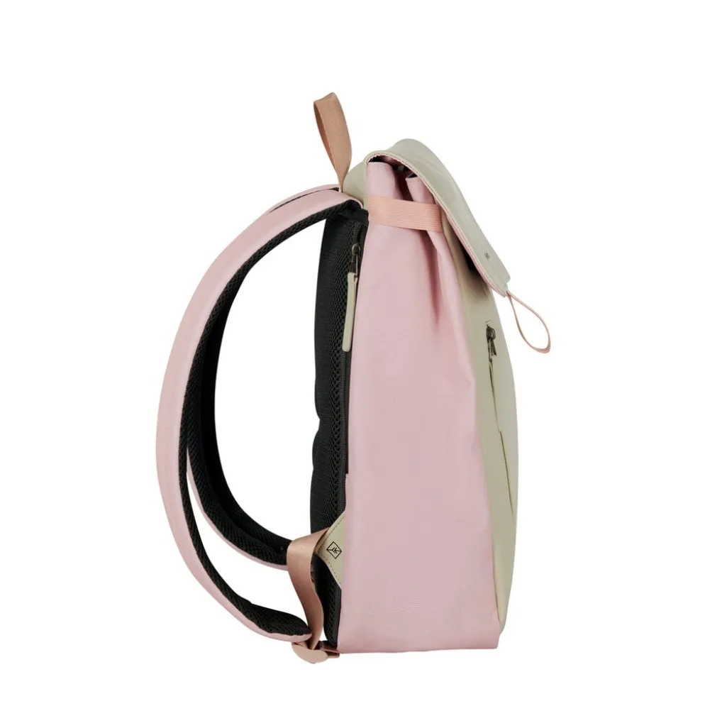 New Rebels Ceres Dothan Roze Beige 15L Rugtas met Flap Waterafstotend Laptop 15.6"