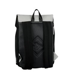 New Rebels Ceres Dothan Zwart Lichtgrijs 15L Rugtas met Flap Waterafstotend Laptop 15.6"
