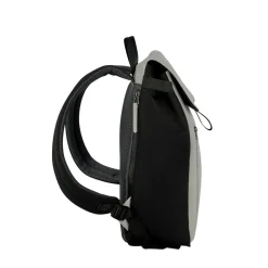 New Rebels Ceres Dothan Zwart Lichtgrijs 15L Rugtas met Flap Waterafstotend Laptop 15.6