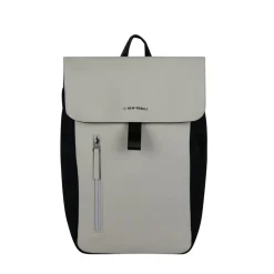 New Rebels Ceres Dothan Zwart Lichtgrijs 15L Rugtas met Flap Waterafstotend Laptop 15.6