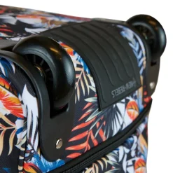 New Rebels Cranford Newark Flower oprolbare reistas met 2 wielen - 110L vergrootbare tas met handgrepen en ritssluiting - lichtgewicht