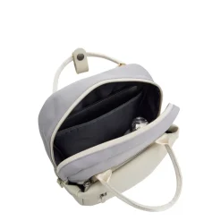 New Rebels Ferron Miami Rugzak 9L Waterafstotende Laptop Rugtas 13 inch Schooltas en Werktas van PU Nylon Comfortabel Lila Beige