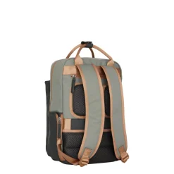 New Rebels Ferron Miami Rugzak 9L Waterafstotende Laptop Rugtas 13 inch Schooltas en Werktas van PU Nylon Comfortabel Antracite