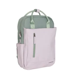 New Rebels Ferron Miami Rugzak 9L Waterafstotende Laptop Rugtas 13 inch Schooltas en Werktas van PU Nylon Comfortabel Lila