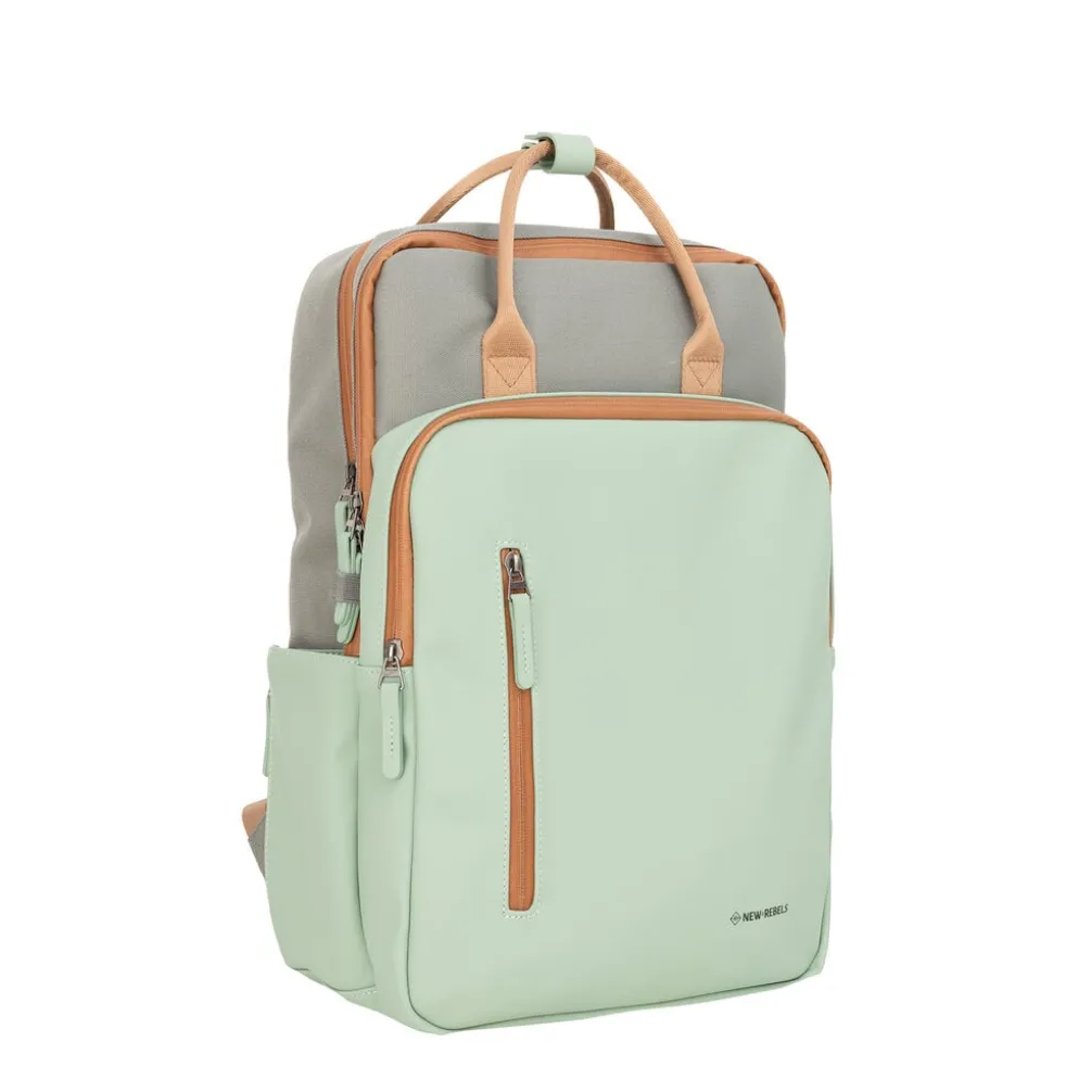 New Rebels Ferron Milwaukee Handel Rugtas Petrol 19L Sage Green