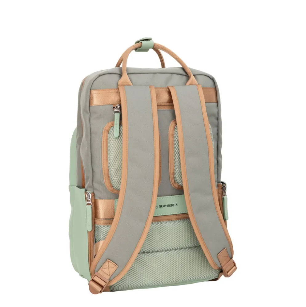 New Rebels Ferron Milwaukee Handel Rugtas Petrol 19L Sage Green