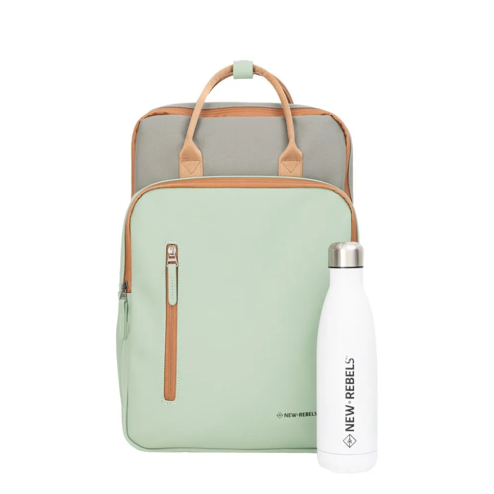 New Rebels Ferron Milwaukee Handel Rugtas Petrol 19L Sage Green