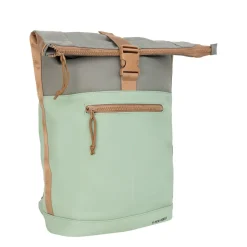 New Rebels Ferron New York Rolltop Rugzak 16L Laptop Werktas / Schooltas Sage Green