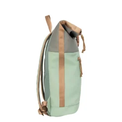 New Rebels Ferron New York Rolltop Rugzak 16L Laptop Werktas / Schooltas  Sage Green