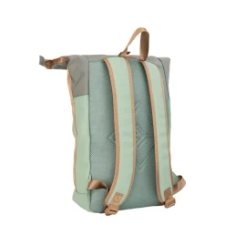 New Rebels Ferron New York Rolltop Rugzak 16L Laptop Werktas / Schooltas  Sage Green