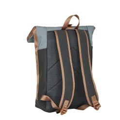 New Rebels Ferron New York Rolltop Rugzak 16L – Rolltop Werktas / Schooltas Laptop Rugtas Antraciet