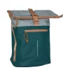 New Rebels Ferron New York Rolltop Rugzak 16L – Rolltop Werktas / Schooltas Laptop Rugtas  Petrol