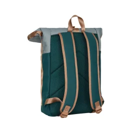 New Rebels Ferron New York Rolltop Rugzak 16L – Rolltop Werktas / Schooltas Laptop Rugtas Petrol