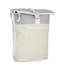 New Rebels Ferron New York Rolltop Rugzak 16L – Rolltop Werktas / Schooltas Laptop Rugtas Beige