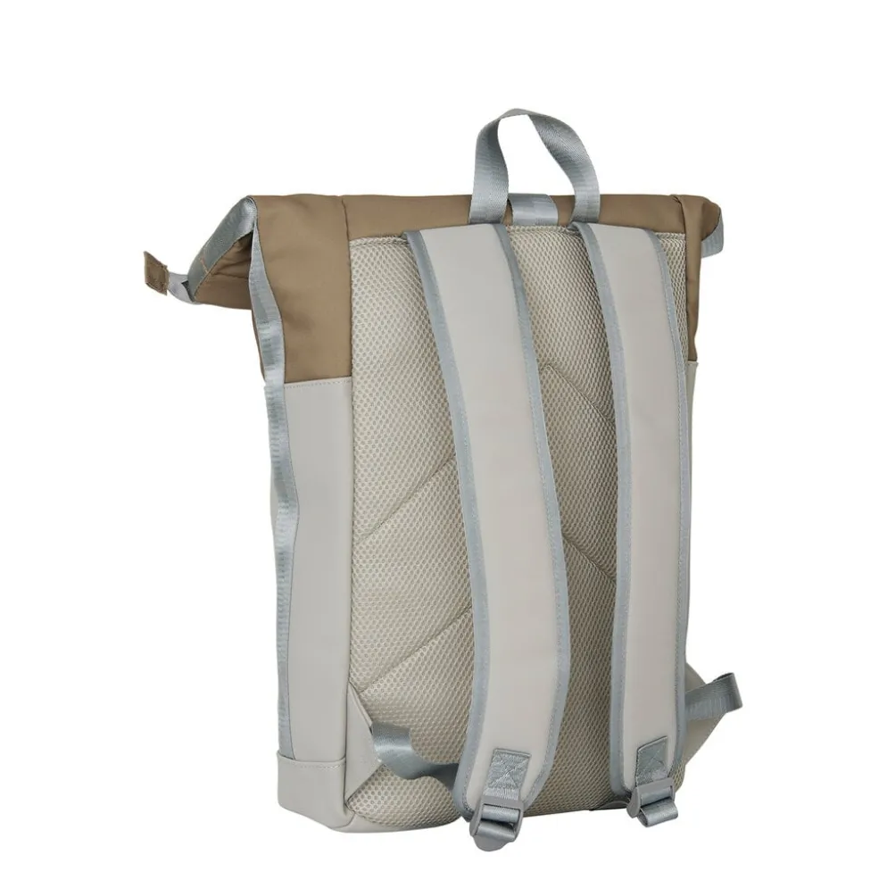 New Rebels Ferron New York Rolltop Rugzak 16L – Rolltop Werktas / Schooltas Laptop Rugtas Grijs