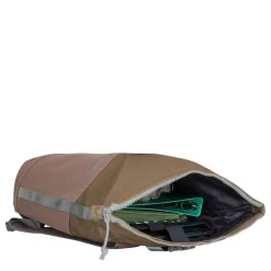 New Rebels Ferron New York Rolltop Rugzak 16L – Rolltop Werktas / Schooltas Laptop Rugtas Oud Roze