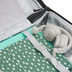 New Rebels Gassaway Trolley 35L Stevige Lichtgewicht reiskoffer met Dubbele Wielen Salie Groen