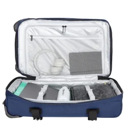 New Rebels Gassaway Trolley Medium Navy | Reiskoffer 52L | Lichtgewicht Koffer met Dubbele Wielen | 60x36x24 cm