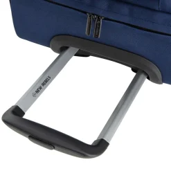New Rebels Gassaway Trolley Medium Navy | Reiskoffer 52L | Lichtgewicht Koffer met Dubbele Wielen | 60x36x24 cm