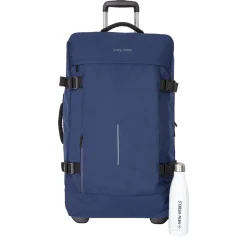 New Rebels Gassaway Trolley XXL Navy | Grote Reiskoffer 73L | Lichtgewicht Koffer met Dubbele Wielen | 70x39x27 cm | Navy