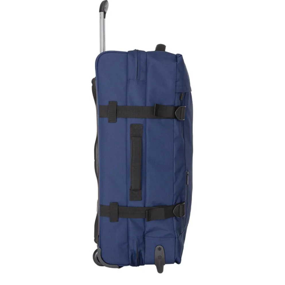 New Rebels Gassaway Trolley 35L Stevige Lichtgewicht reiskoffer met Dubbele Wielen Navy Blue