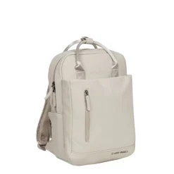 New Rebels Harper Miami Rugzak 9L Waterafstotende Laptop Rugtas 13 inch Schooltas en Werktas van PU Comfortabel Beige