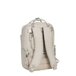 New Rebels Harper Miami Rugzak 9L Waterafstotende Laptop Rugtas 13 inch Schooltas en Werktas van PU Comfortabel Beige