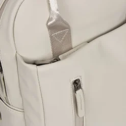 New Rebels Harper Miami Rugzak 9L Waterafstotende Laptop Rugtas 13 inch Schooltas en Werktas van PU Comfortabel Beige