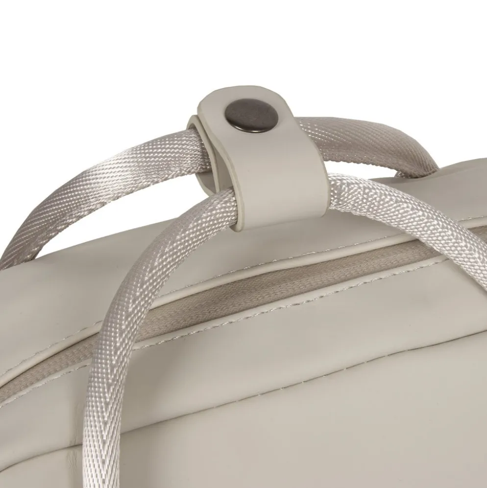 New Rebels Harper Miami Rugzak 9L Waterafstotende Laptop Rugtas 13 inch Schooltas en Werktas van PU Comfortabel Beige