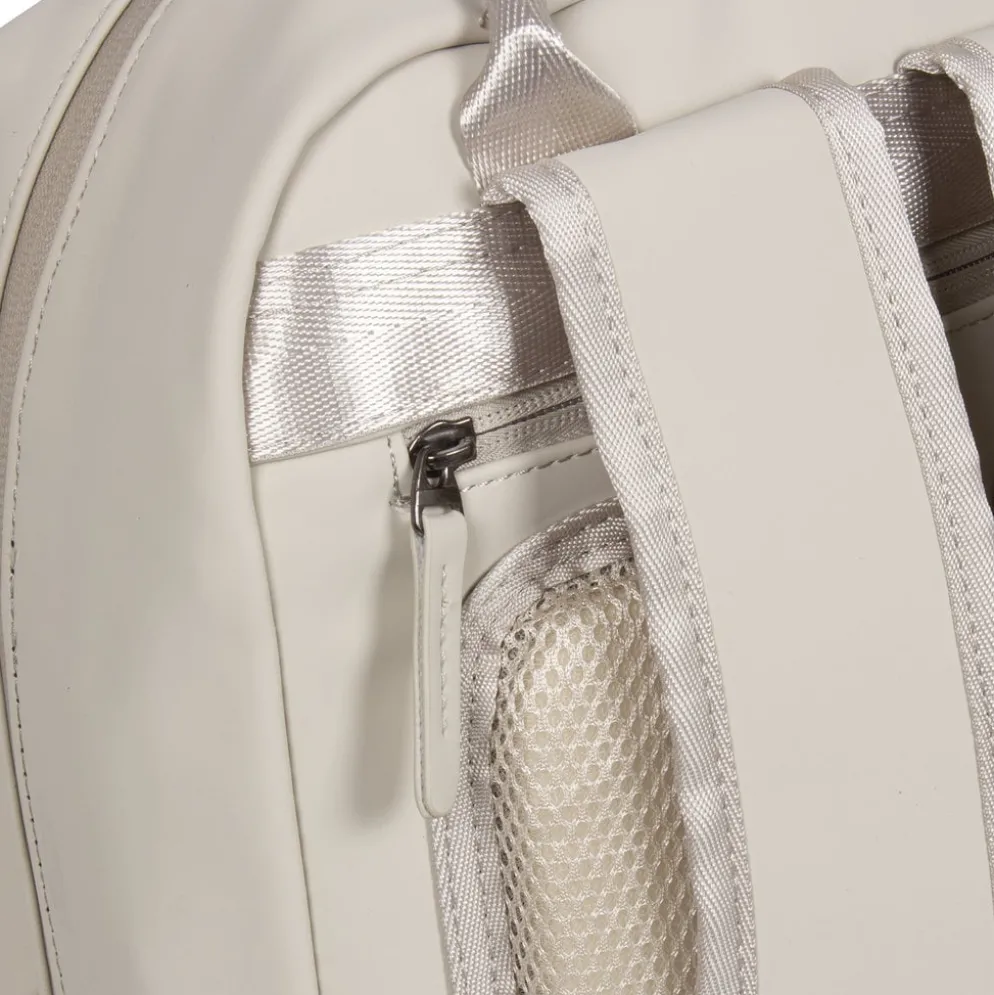 New Rebels Harper Miami Rugzak 9L Waterafstotende Laptop Rugtas 13 inch Schooltas en Werktas van PU Comfortabel Beige